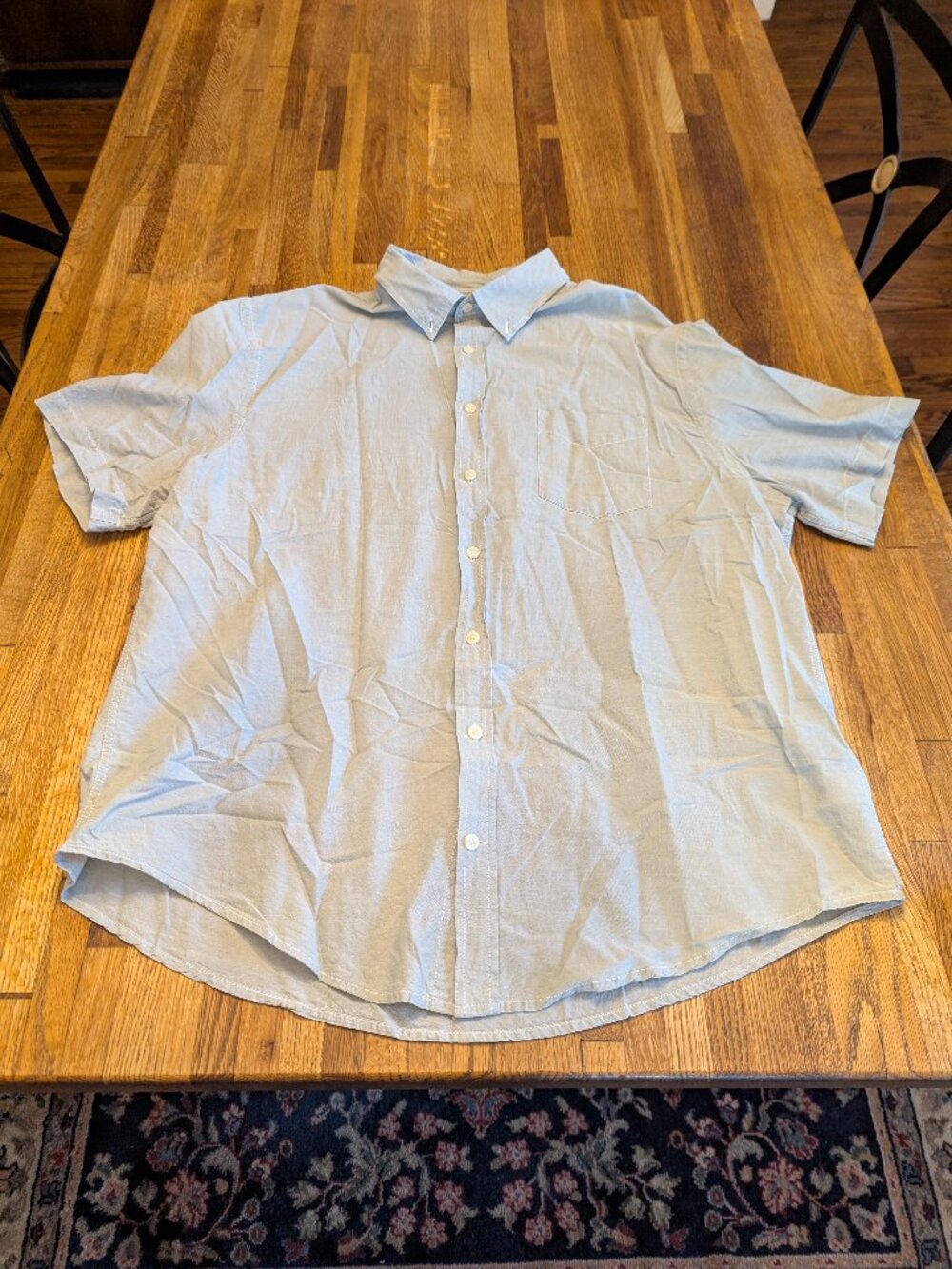 Light Gray 100% Cotton Button Down Men's XL Merona